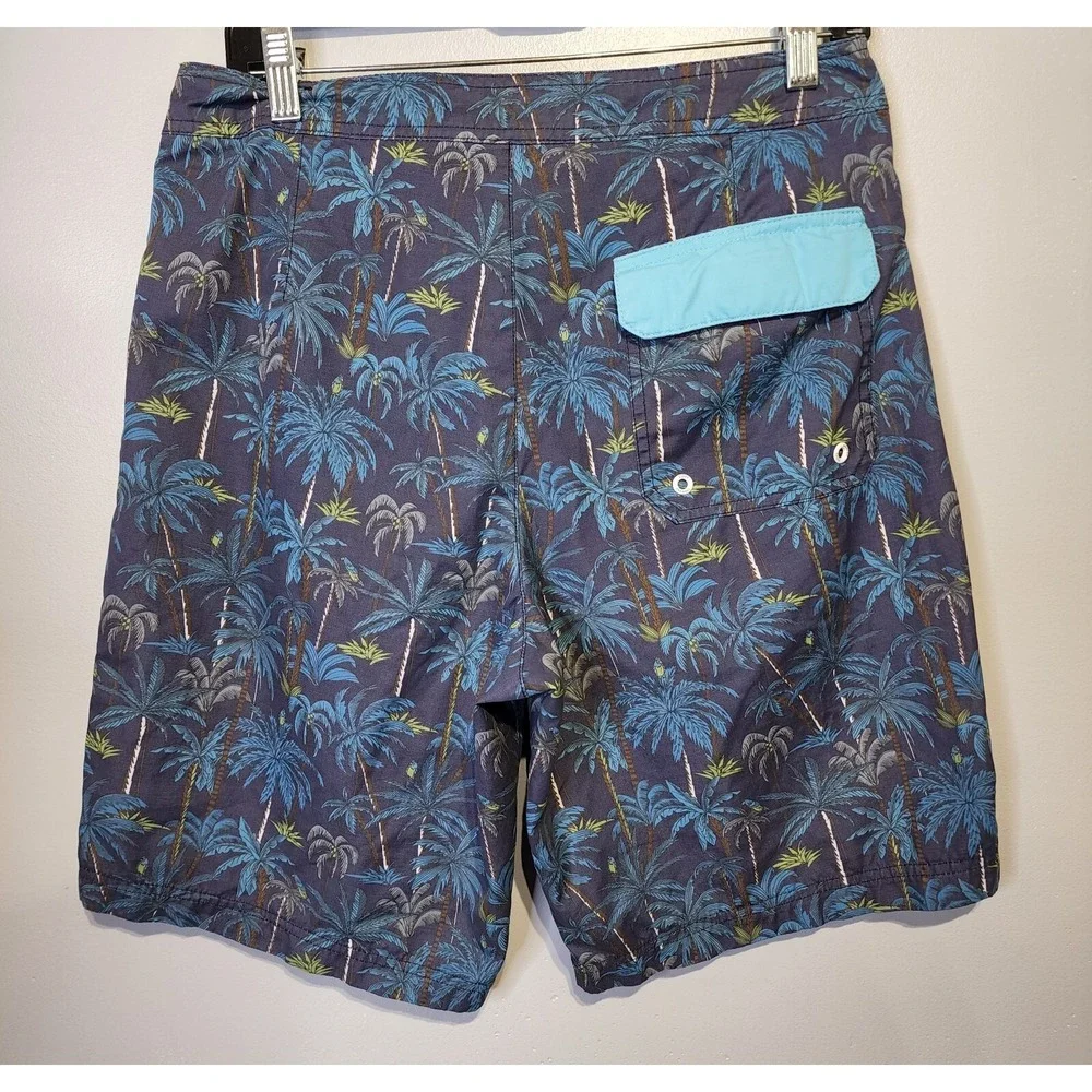 American Eagle Outfitters Men's Small Palm Board Shorts‎ Linerless Swim Trunks